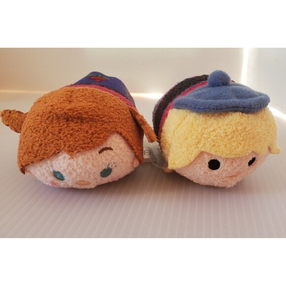 Frozen TSUM TSUM Mini Plush 3.5" Lot of 2 Kristoff Anna Disney Stackable - Picture 2 of 7
